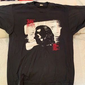 John Hiatt black 1988-1989 concert tour L shirt